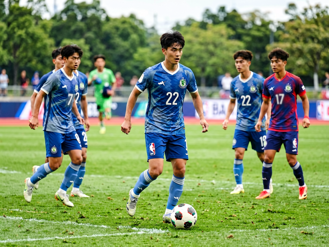 6686体育青训资讯——年轻足球运动员在训练场上进行专业训练的场景